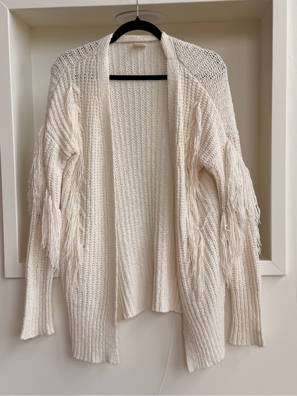 Matilda Jane Cream Fringe Open-Front Cardigan